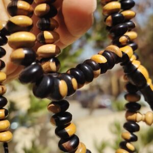 سبحة ابنوس خد الجميل10 ملي ١٠٠ حبه ٢ عداد ترمسه