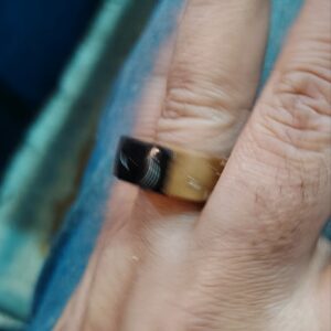 خاتم خشب كوك مطعم بفص يسر