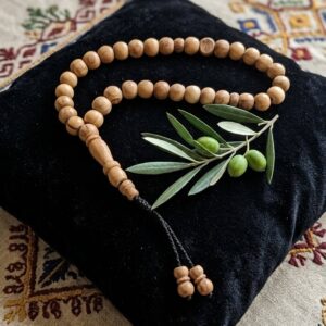 سبحة زيتون ٣٣ حبه ٩ ملي